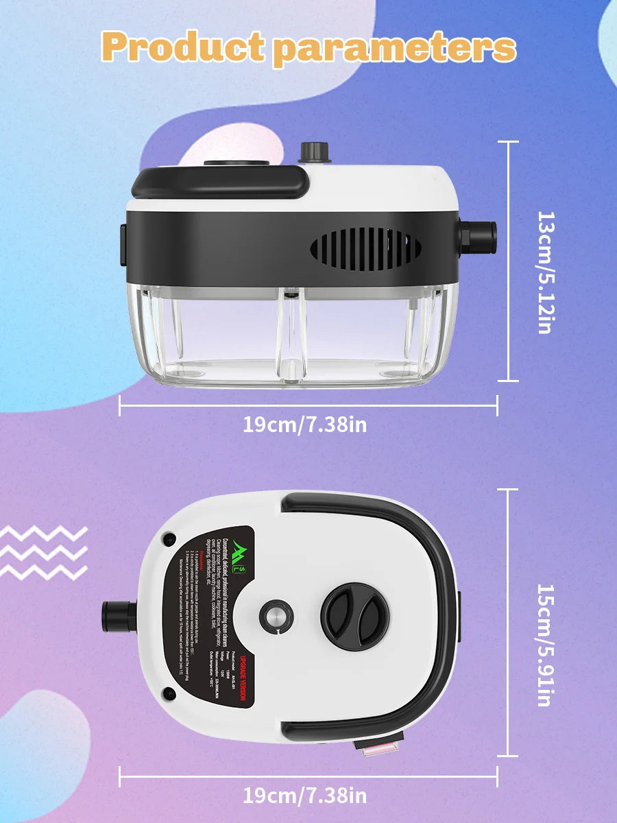 ⚡ Wysokociśnieniowa Myjka Parowa 2500W — Sterylizacja 99,9%, Wtyczka EU — Twój Dom Lśniący Czystością Bez Wysiłku!