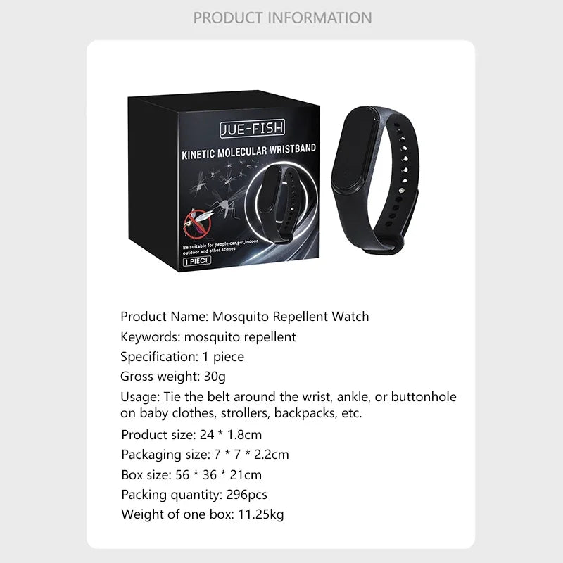 ✨ Opaska Antykomarowa Premium — Ultradźwięki + Fizyczna Bariera Bez Chemikaliów — Twoja Naturalna Tarcza Przeciw Owadom!