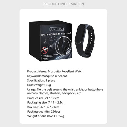✨ Opaska Antykomarowa Premium — Ultradźwięki + Fizyczna Bariera Bez Chemikaliów — Twoja Naturalna Tarcza Przeciw Owadom!