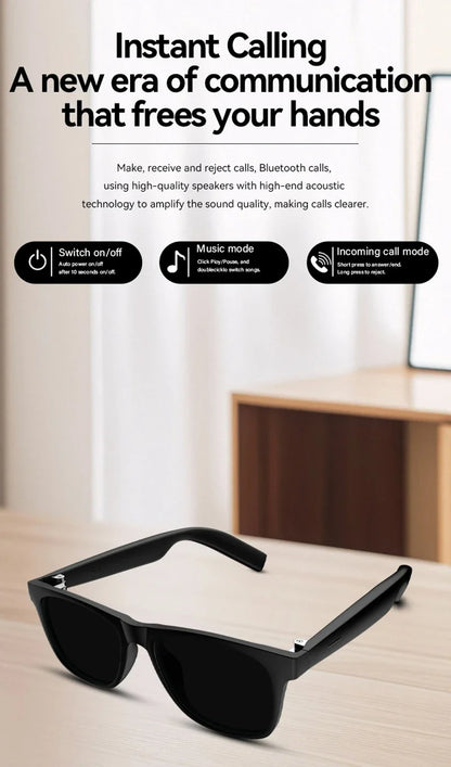 🌟 Bezprzewodowe Okulary AI Premium — Nagrywaj 8K, Tłumacz w Czasie Rzeczywistym i Steruj Głosem — Rewolucja w Twoim Stylu!