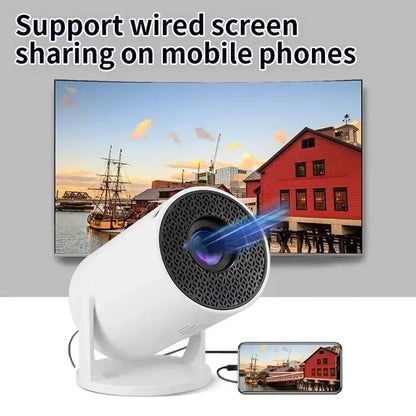 🌟 Projektor HY300 4K Ultra HD — Android 11, WiFi 6, 290 ANSI — Kinowe Doznania w Domu i na Świeżym Powietrzu!