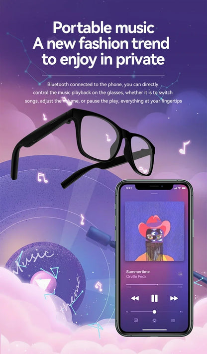 🌟 Bezprzewodowe Okulary AI Premium — Nagrywaj 8K, Tłumacz w Czasie Rzeczywistym i Steruj Głosem — Rewolucja w Twoim Stylu!