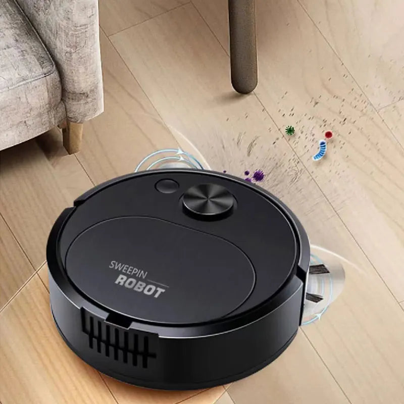 ✨ Inteligentny Robot Odkurzający 3w1 — Bezprzewodowy, 1500Pa — Czysta Podłoga w Domu i Biurze Bez Twojego Udziału!