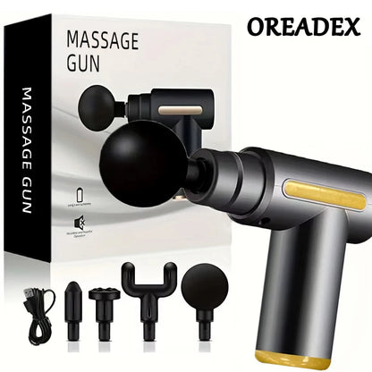 ✨ Przenośny Pistolet Masujący Premium — 6 Poziomów Wibracji, Ładowanie USB — Regeneruj Mięśnie Jak Profesjonalny Sportowiec!