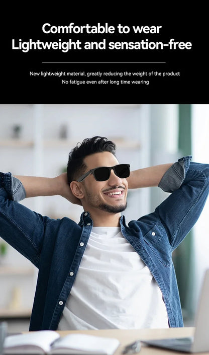 🌟 Bezprzewodowe Okulary AI Premium — Nagrywaj 8K, Tłumacz w Czasie Rzeczywistym i Steruj Głosem — Rewolucja w Twoim Stylu!