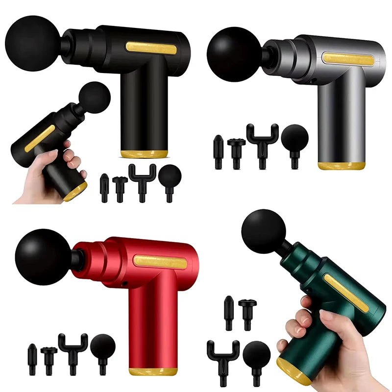 ✨ Przenośny Pistolet Masujący Premium — 6 Poziomów Wibracji, Ładowanie USB — Regeneruj Mięśnie Jak Profesjonalny Sportowiec!