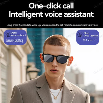🌟 Bezprzewodowe Okulary AI Premium — Nagrywaj 8K, Tłumacz w Czasie Rzeczywistym i Steruj Głosem — Rewolucja w Twoim Stylu!