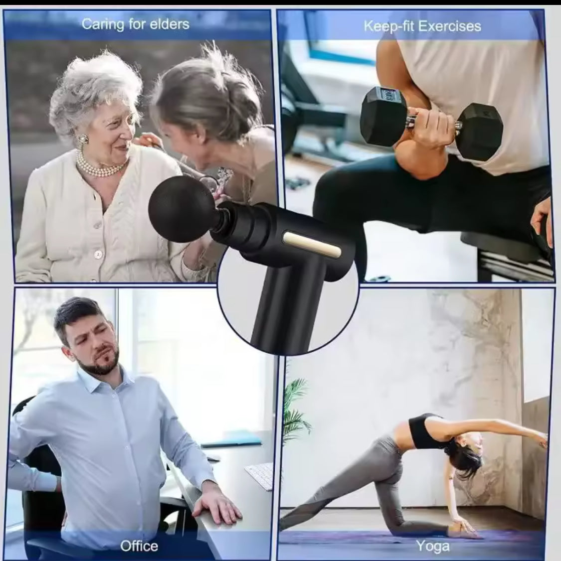 ✨ Przenośny Pistolet Masujący Premium — 6 Poziomów Wibracji, Ładowanie USB — Regeneruj Mięśnie Jak Profesjonalny Sportowiec!